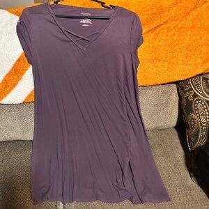 Plum color summer dress